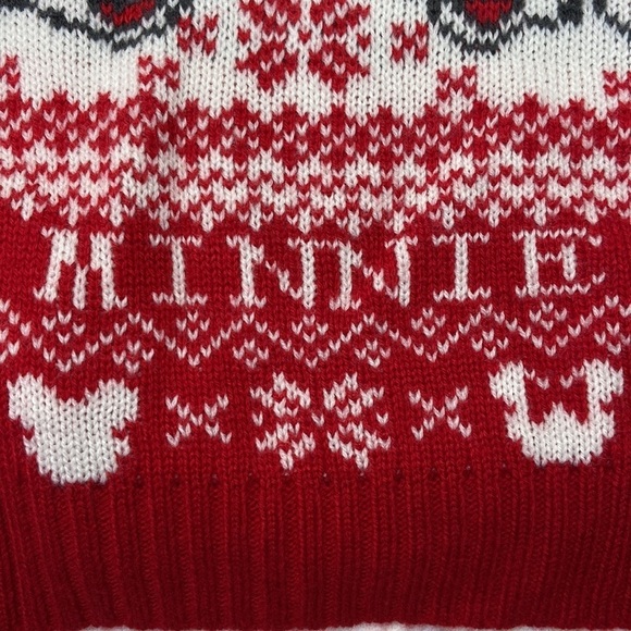 Disney Baby Girls Red Mickey & Minnie Christmas Sweater Size 6-9 Months NWOT - Picture 8 of 15